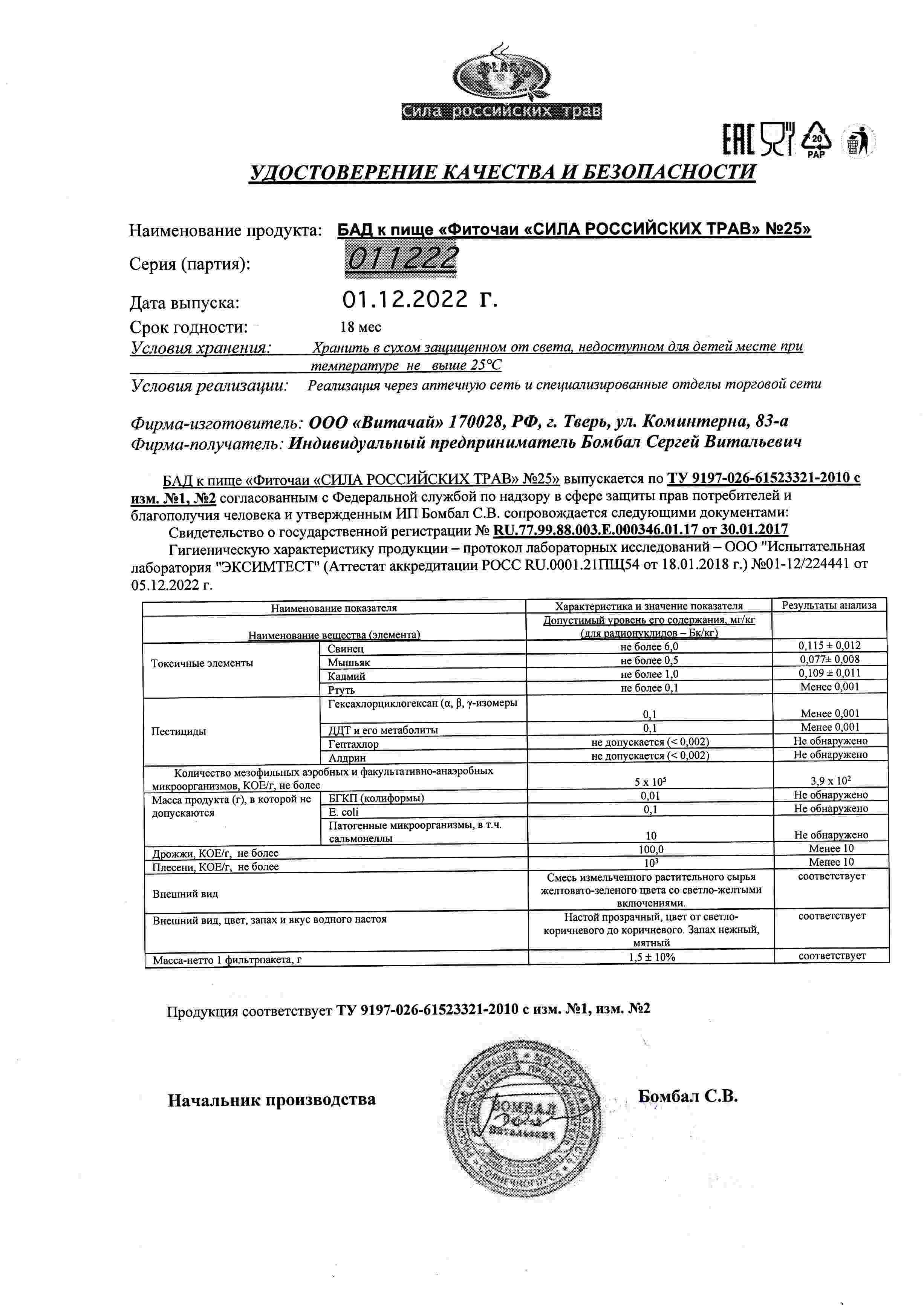 Паспорт №122022